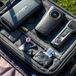 golf-tech-gadgets-for-travel-with-rangefinder-gps-watch-power-bank-and-golf-bag